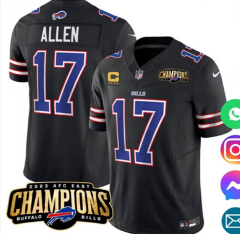 Men 2025 Buffalo Bills #17 Allen Black Nike Limited NFL Jersey style 004